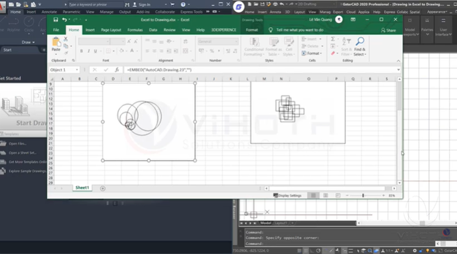 Hướng dẫn Excel to Drawing Convert trong GstarCAD
